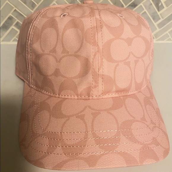 NWOT Pink Coach Signature Design Hat - Picture 2 of 5